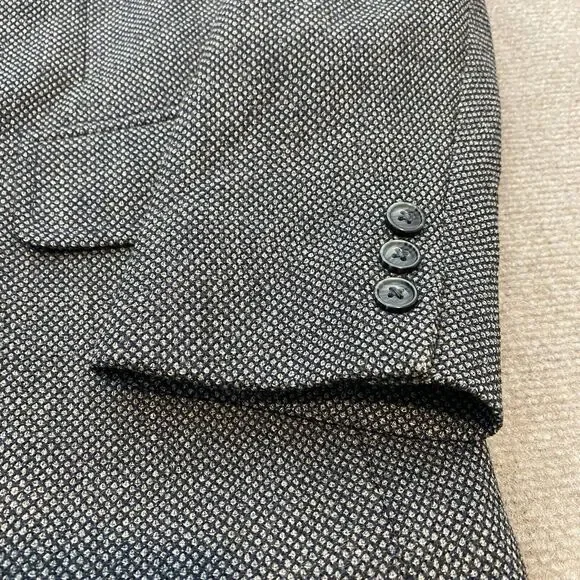 Vintage Pendleton Blazer Mens Size 42 Gray Wool Blend Rockabilly Tweed - Picture 3 of 14